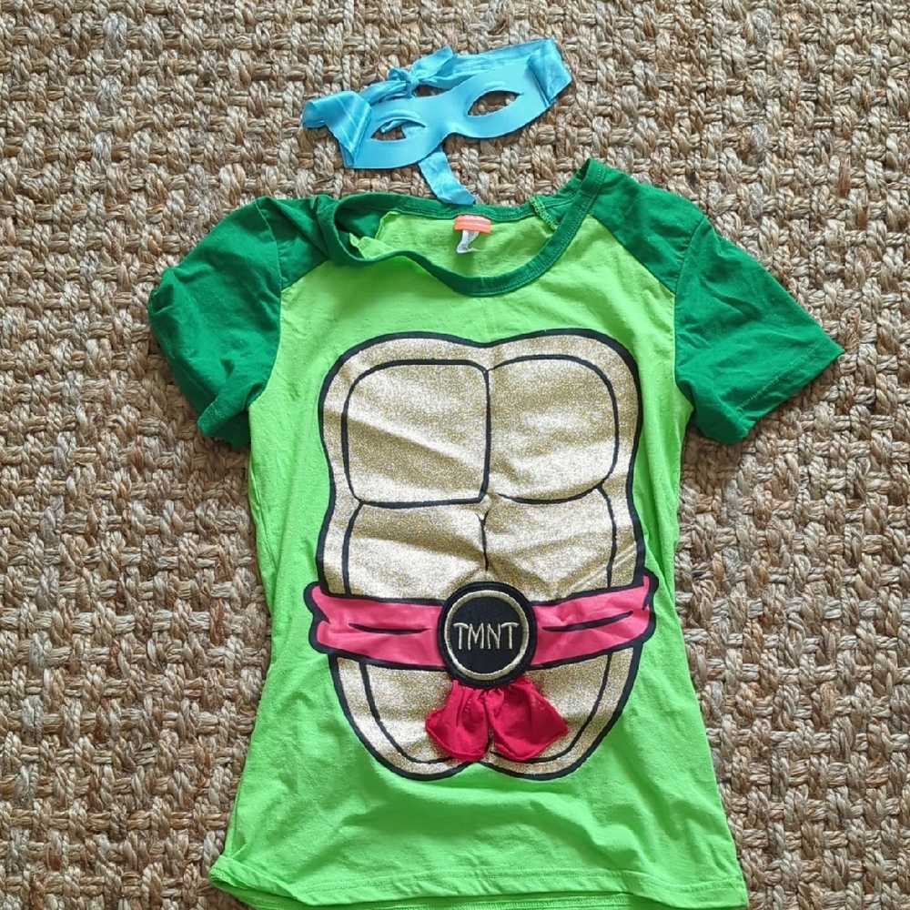 Women's Halloween TMNT Shirt with Mask